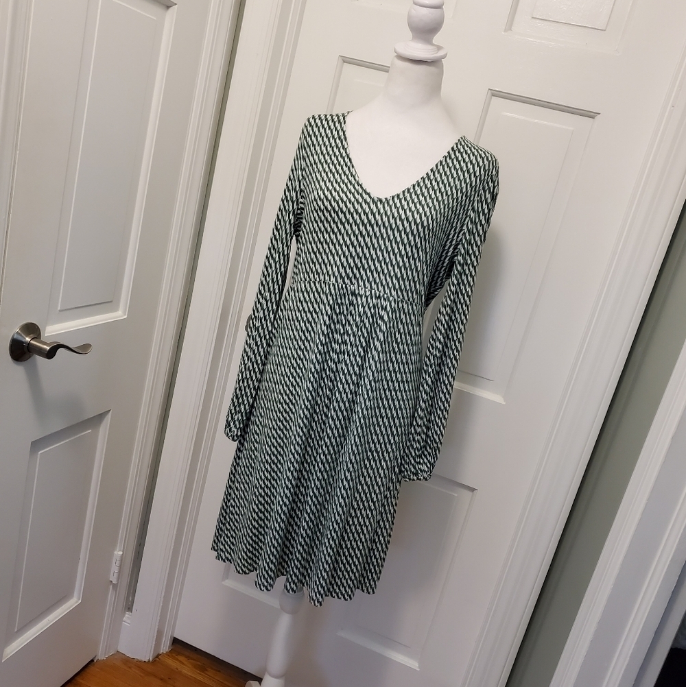 Boden "HATTIE" Knit Dress Size 10P, Colorful, Stretch, Green